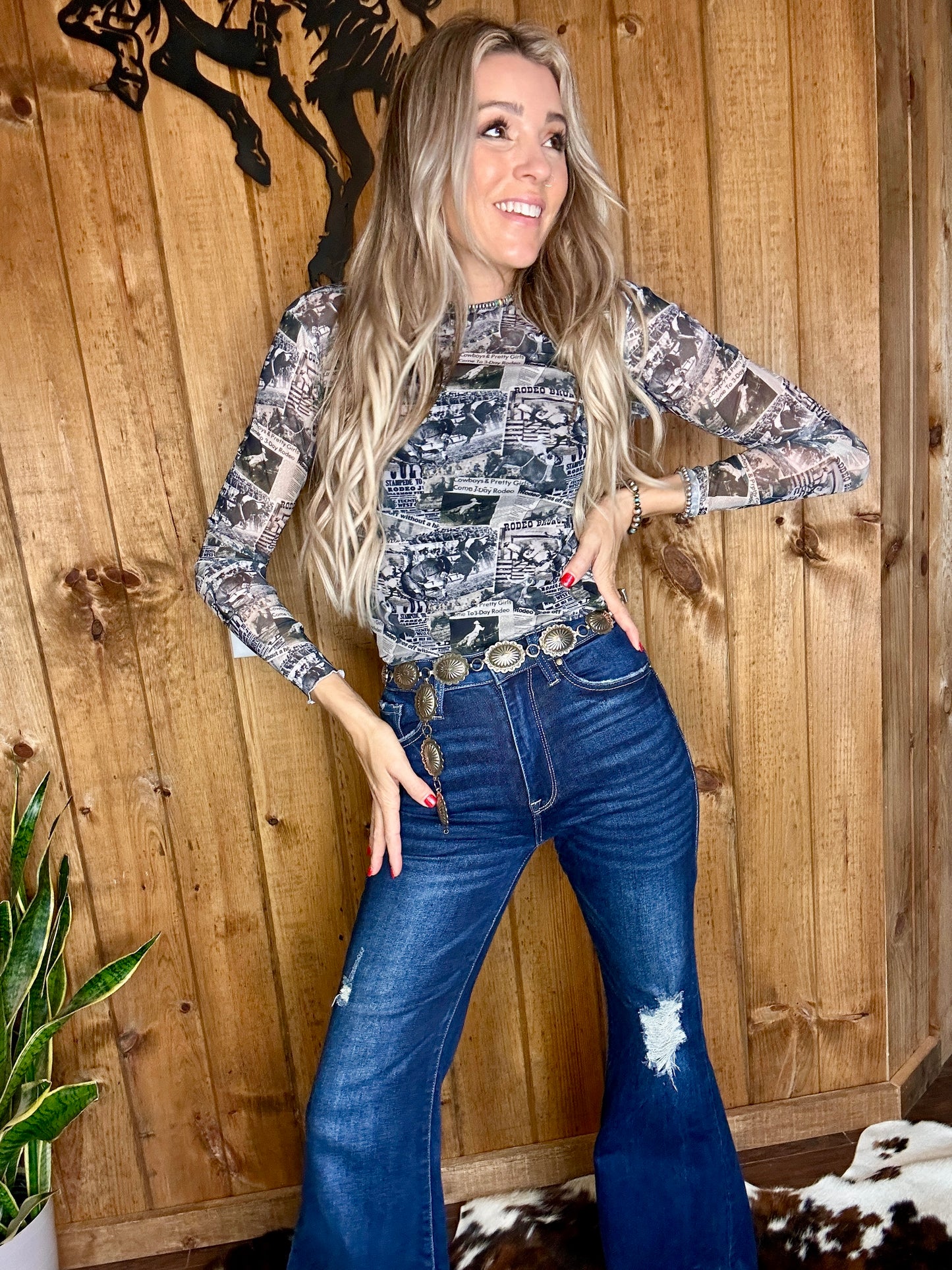 Vintage Rodeo Mesh Top