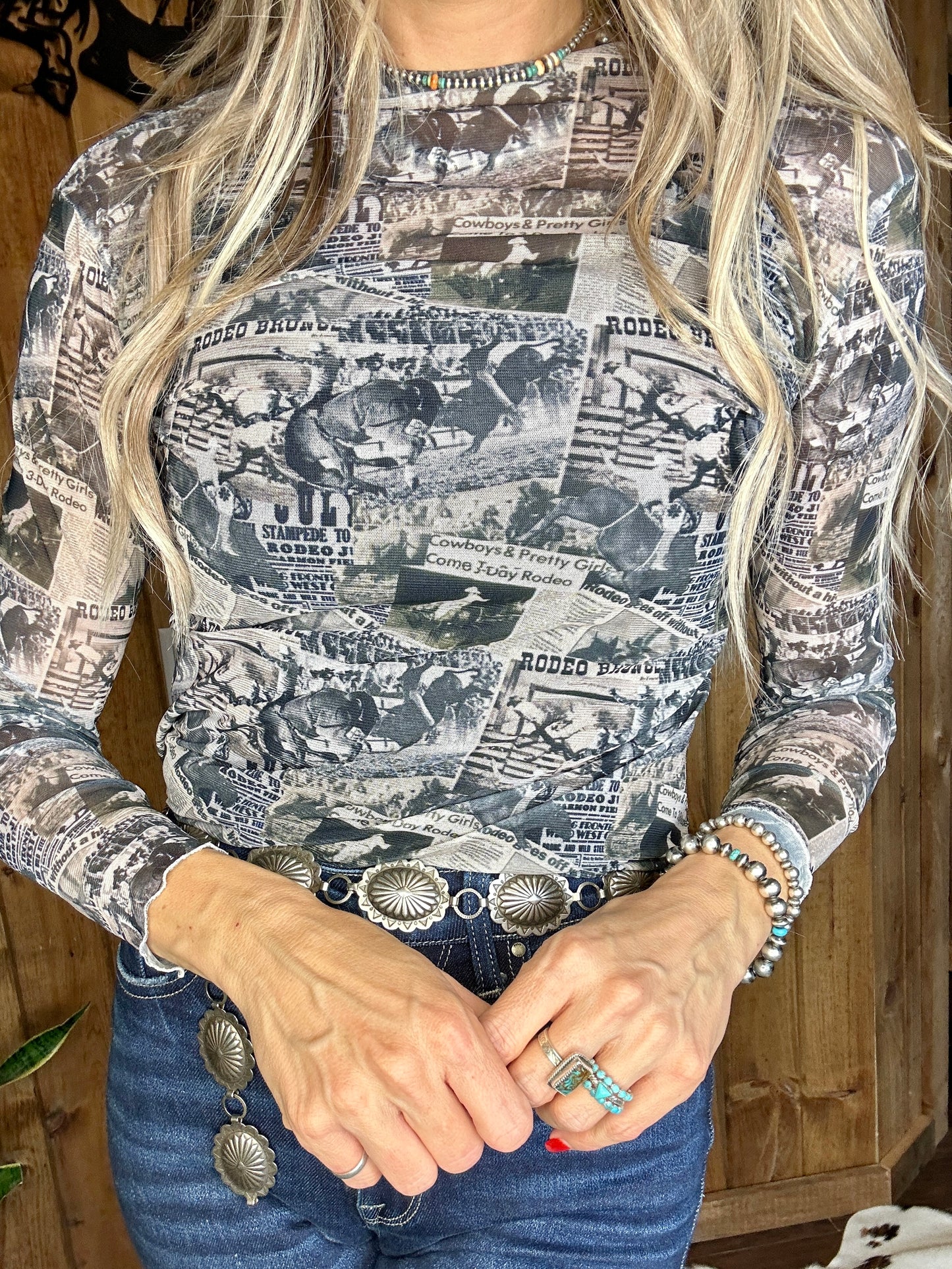Vintage Rodeo Mesh Top