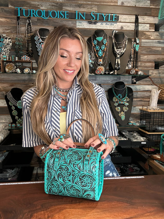 Turquoise Tooled Speedy