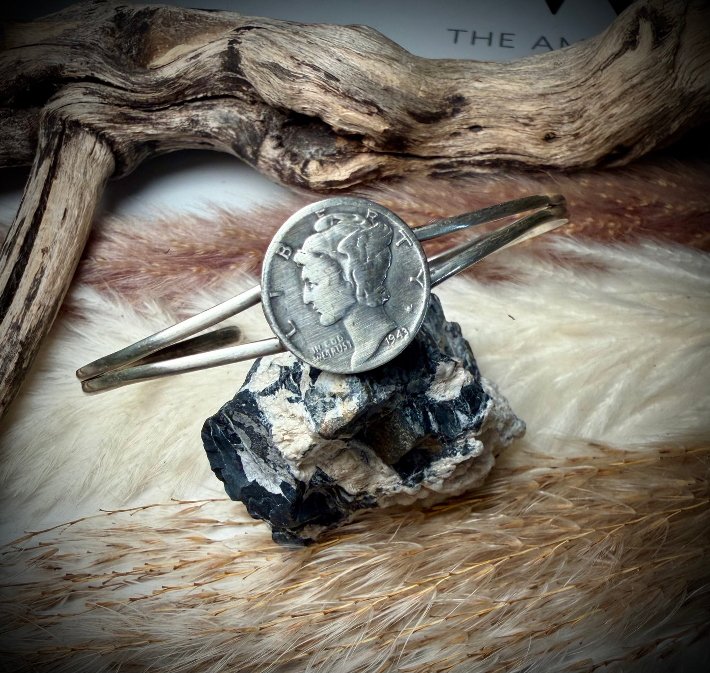 Sterling Silver Mercury Dime Cuff