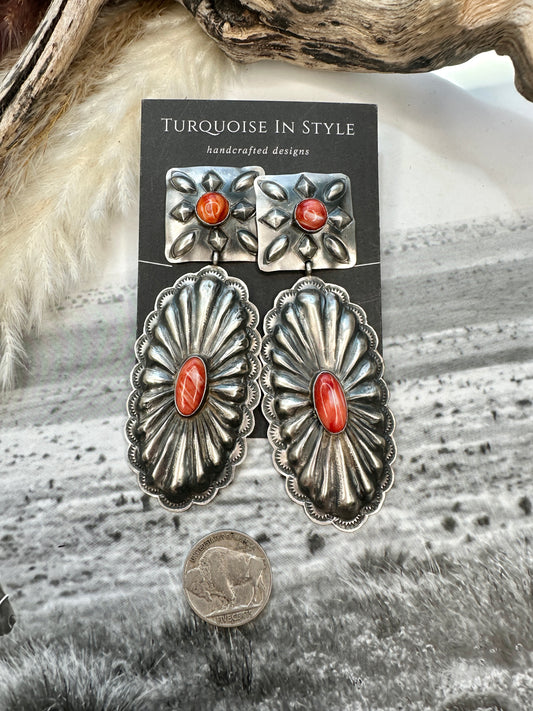 Rita Lee Spiny Concho Earrings
