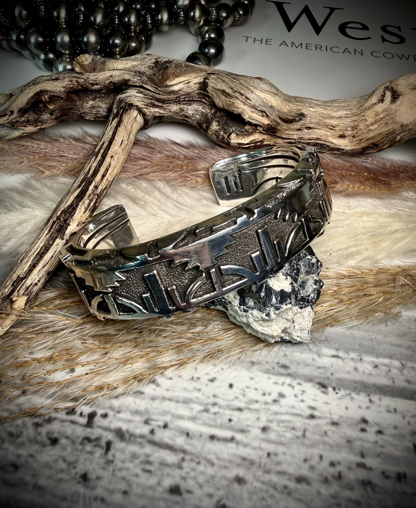 One-of-a-Kind Heavy Sterling Silver Chimney Butte Cuff