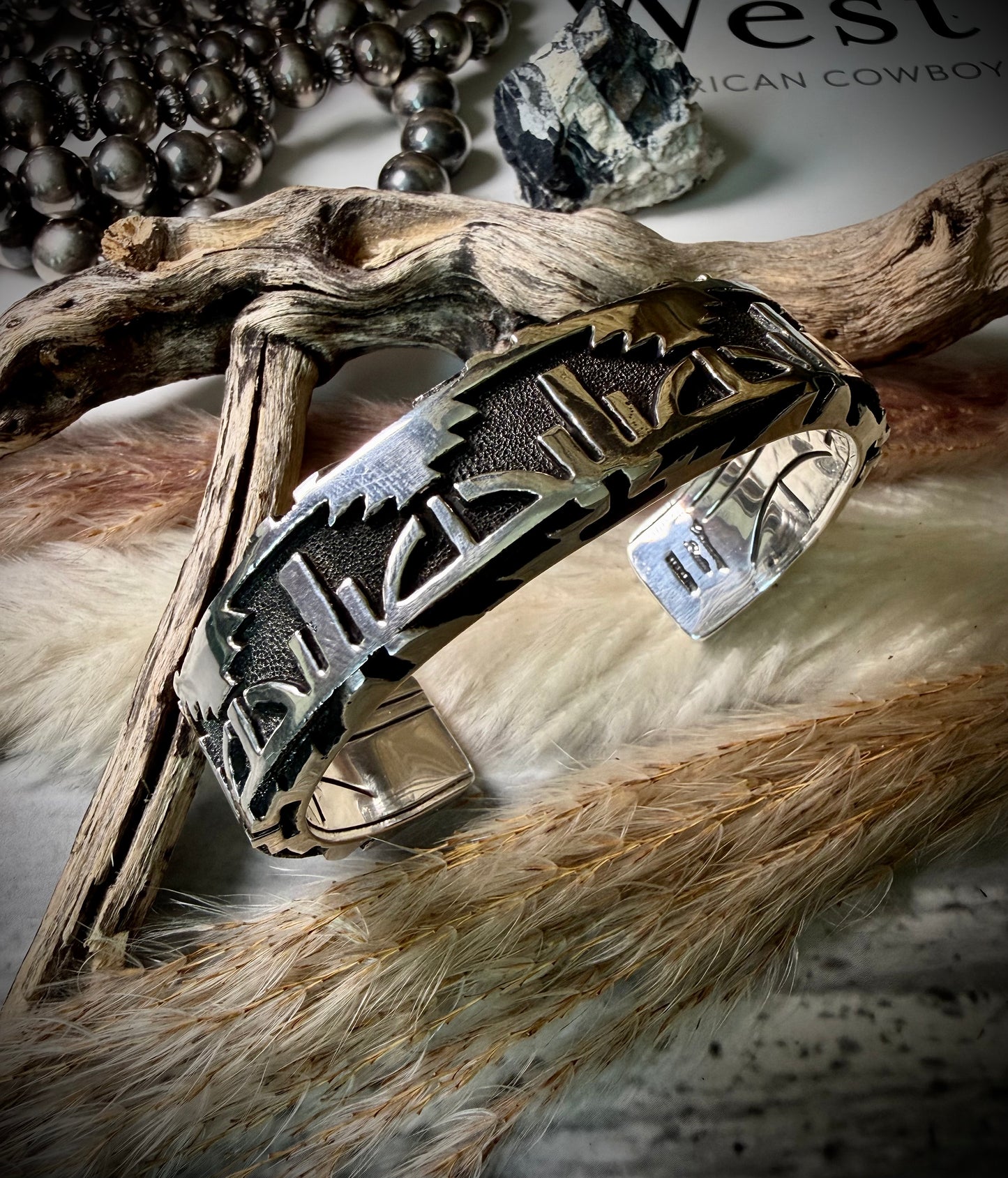 One-of-a-Kind Heavy Sterling Silver Chimney Butte Cuff