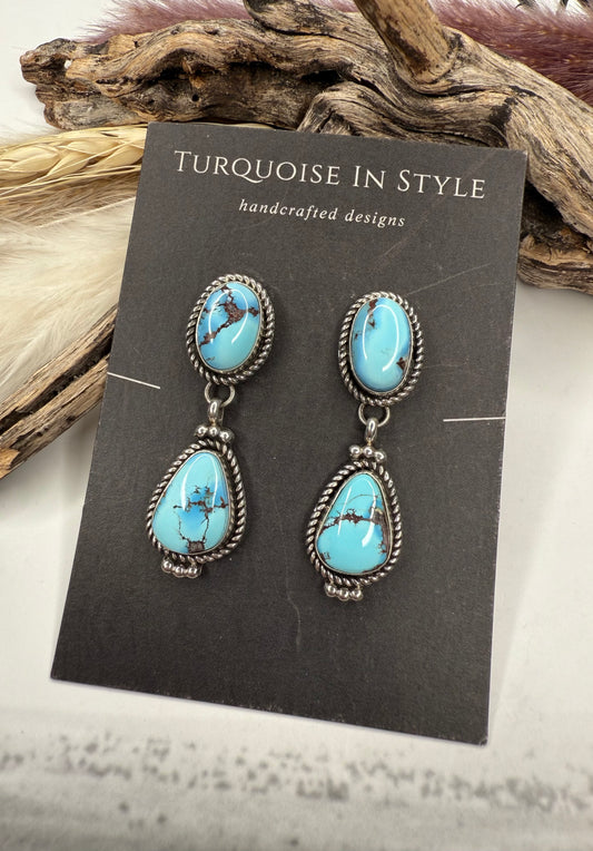 Golden Hills Stud Dangle Earrings