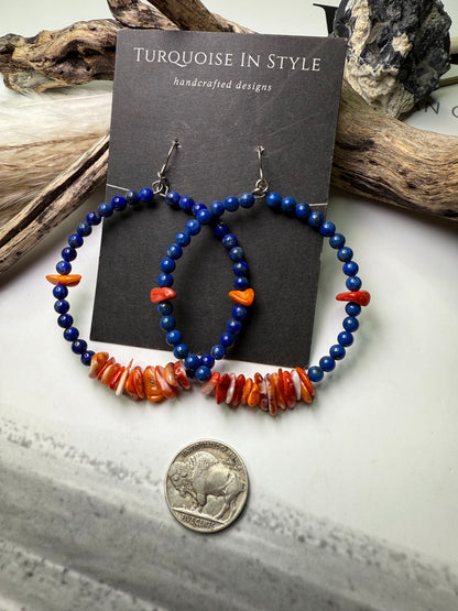 Lapis & Spiny Hoops