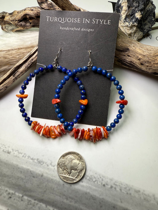 Lapis & Spiny Hoops