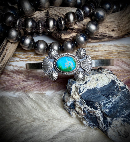 Sonoran Single Stone Cuffs by Genevieve Francisco
