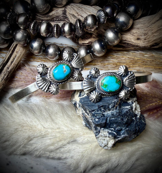Sonoran Single Stone Cuffs by Genevieve Francisco
