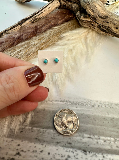 Tiny 2mm Studs by Dorthy Yazzie