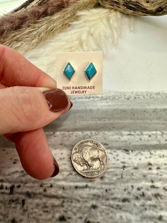 Zuni Diamond Studs