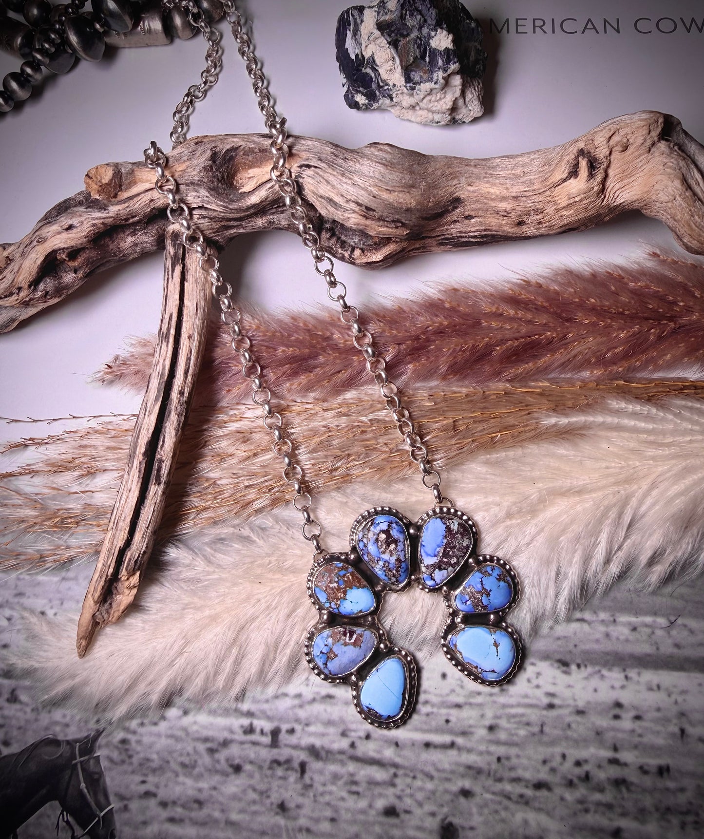 Golden Hills Naja Necklace by Ednei Yabeny