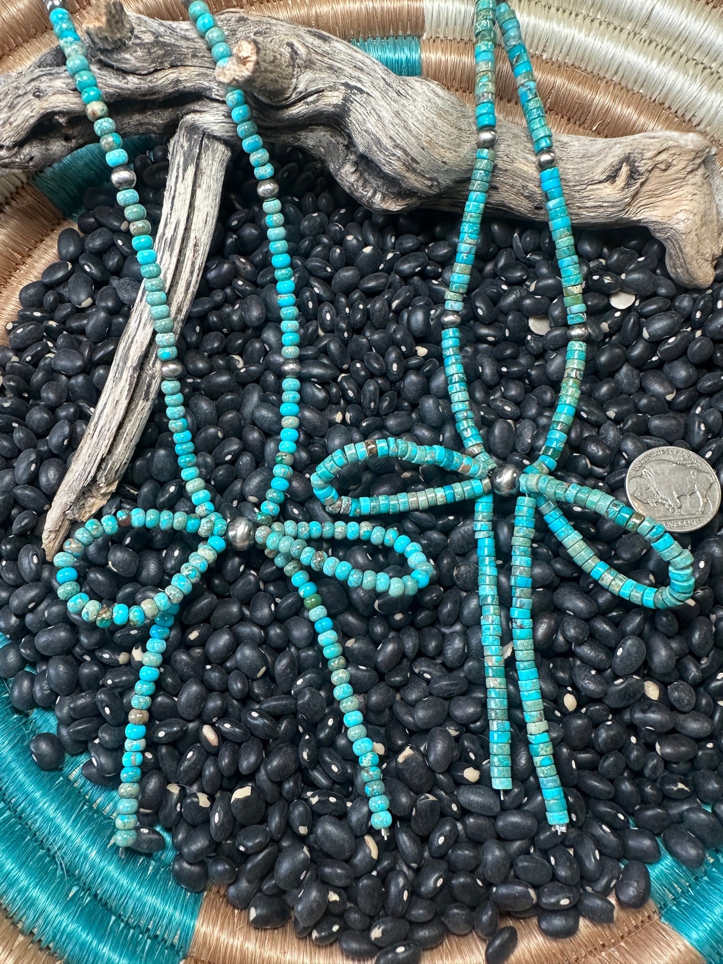 Turquoise Bow Necklaces