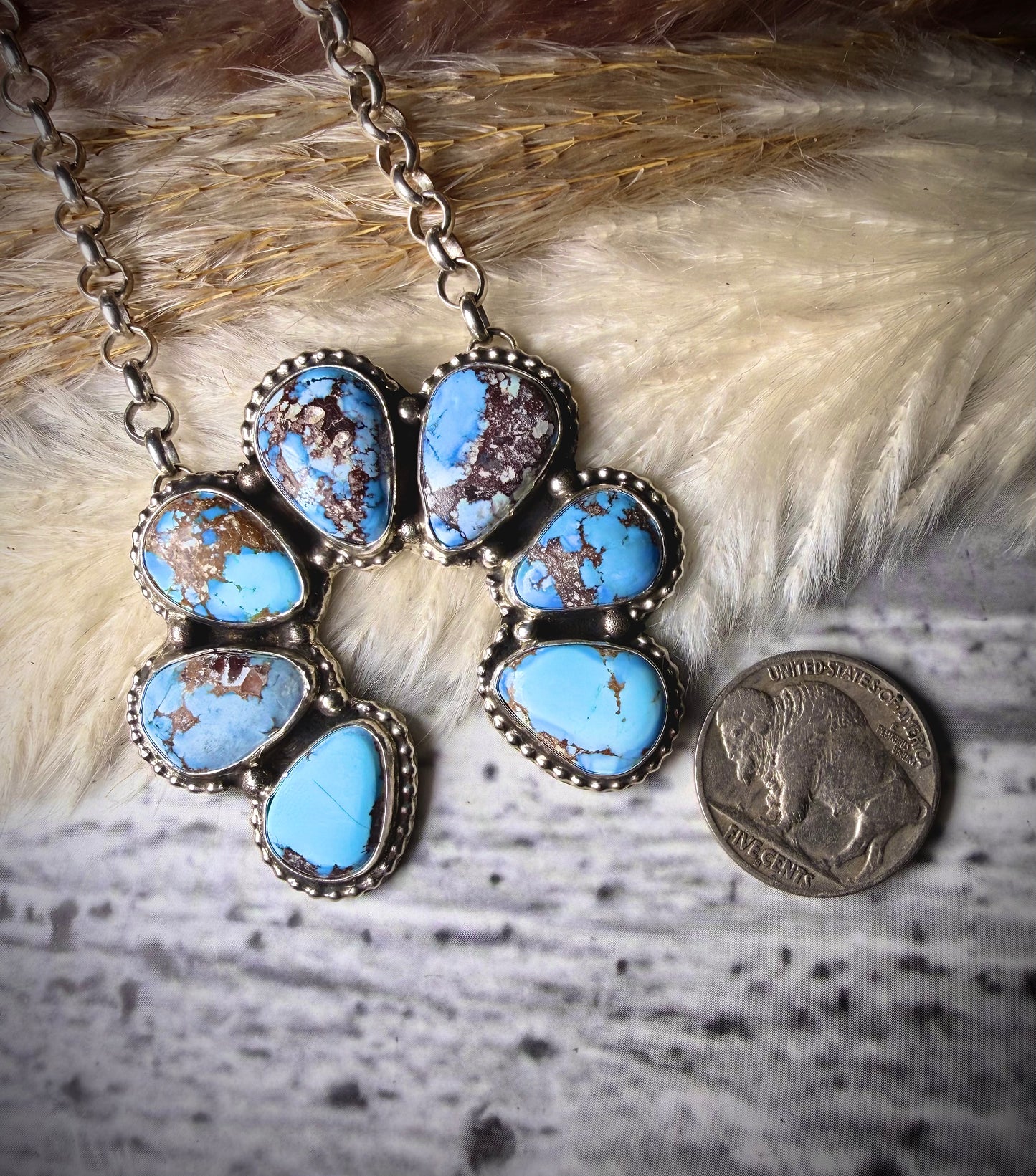 Golden Hills Naja Necklace by Ednei Yabeny