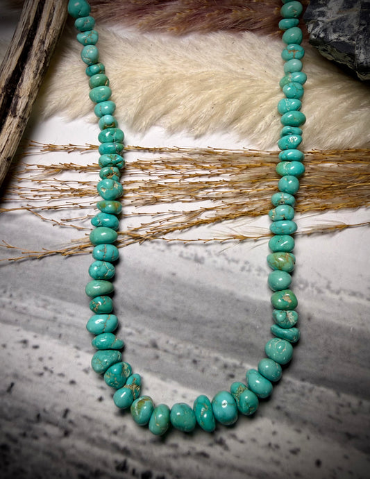 Lone Mountain Turquoise Beaded Necklace
