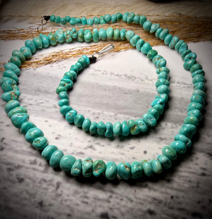 Lone Mountain Turquoise Beaded Necklace