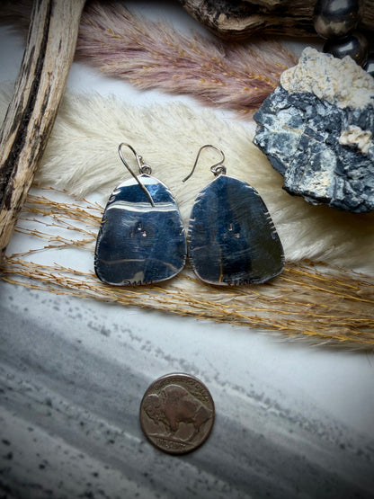 Black Onyx Dangle Earrings