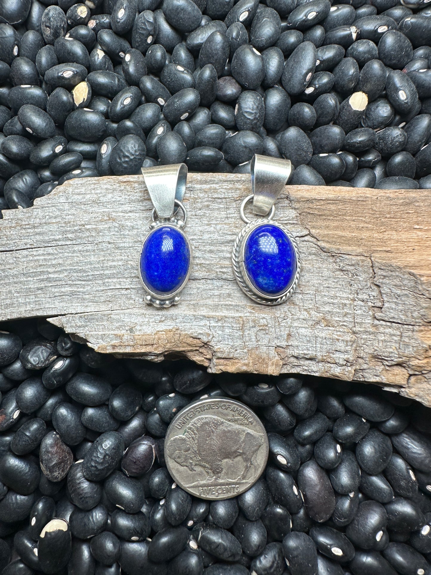 Dainty Lapis Pendants