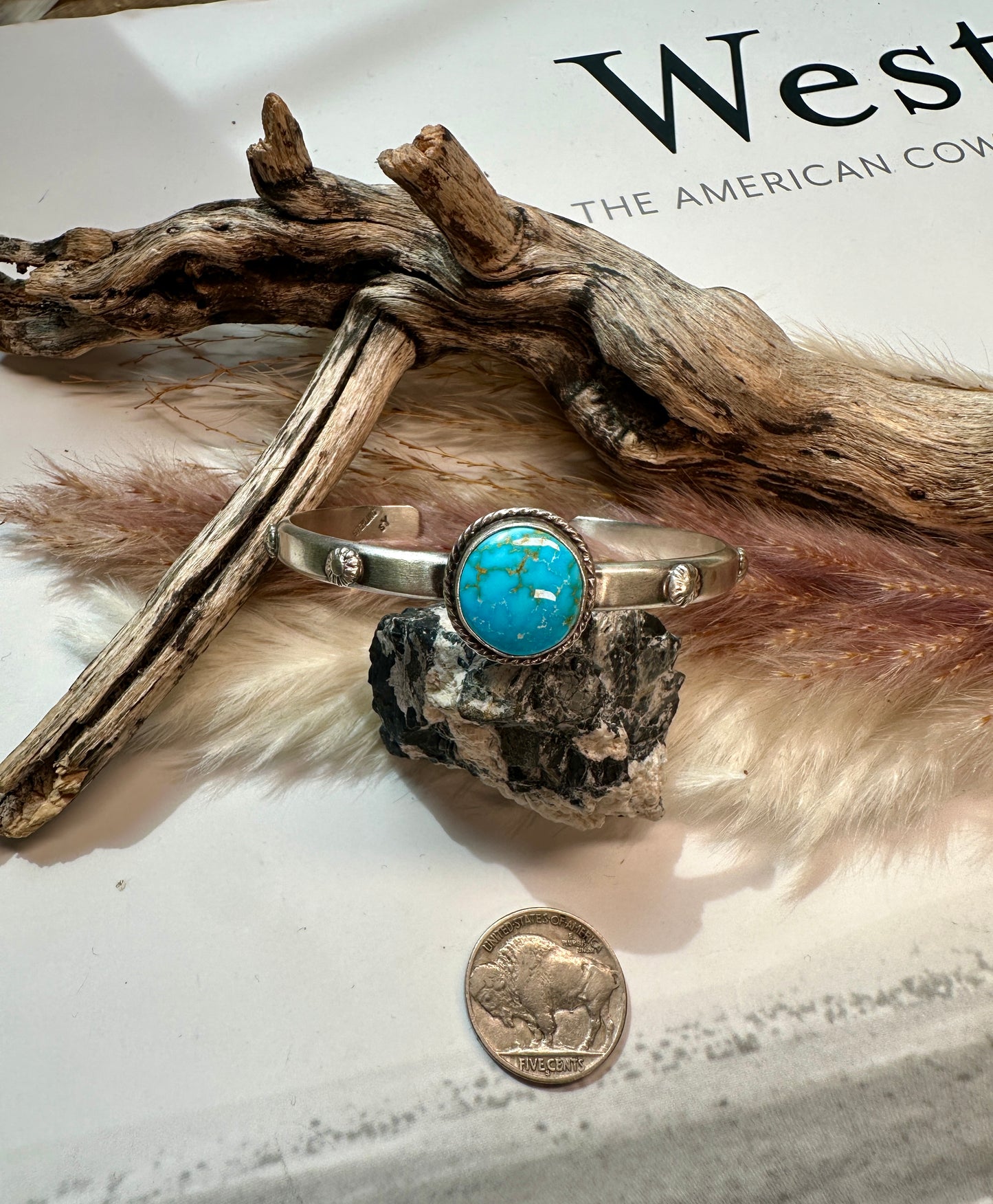 Samuel Yellowhair Sonoran Turquoise Bracelets