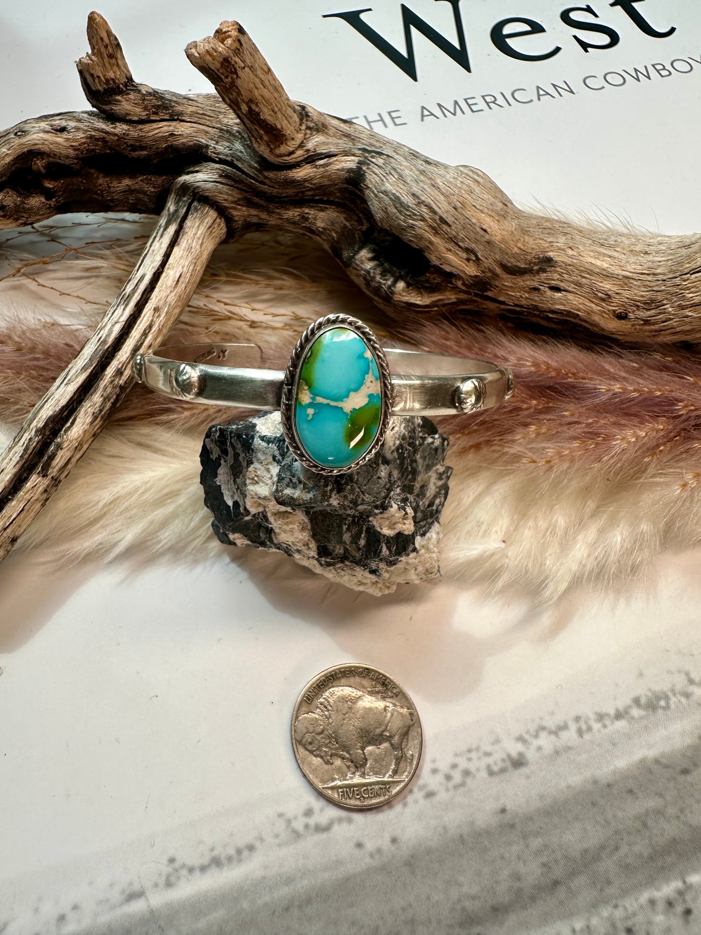 Samuel Yellowhair Sonoran Turquoise Bracelets