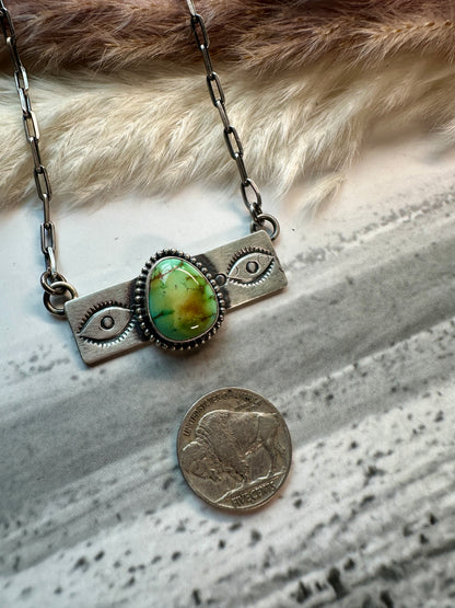 Sonoran Gold Stamped Necklace