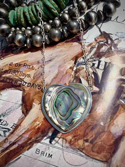 Abalone Heart Necklace