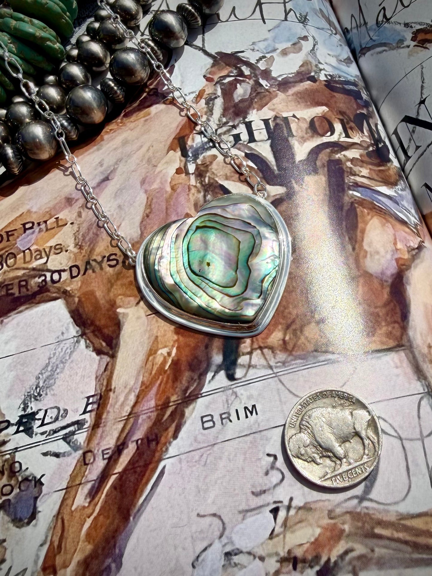 Abalone Heart Necklace