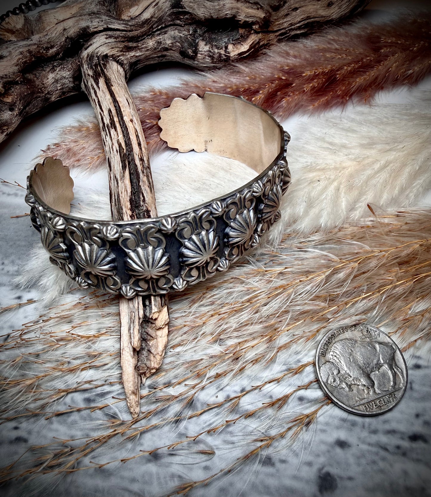 Stunning Sterling Silver Cuff