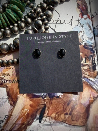 Small Onyx Studs