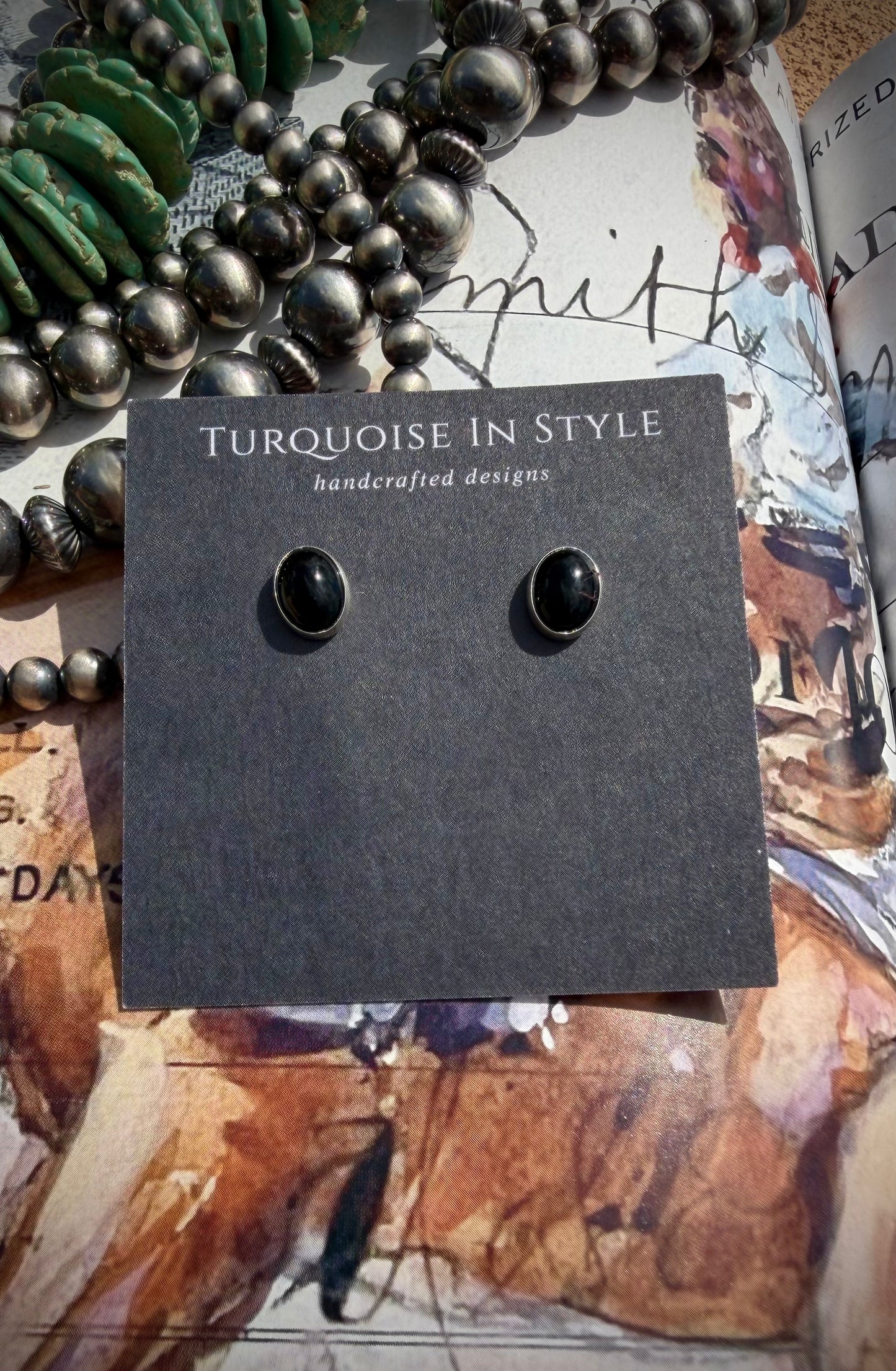 Small Onyx Studs