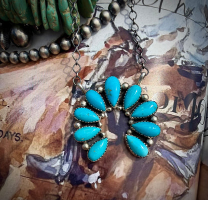 T Smith Bright Blue Naja Necklace #1