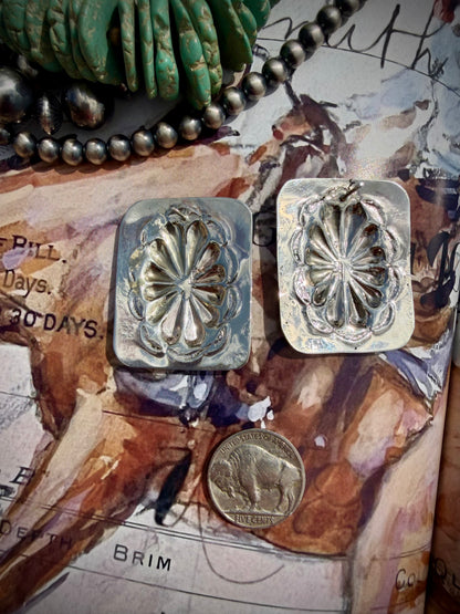 High Shine Concho Earrings By Phil Lynn