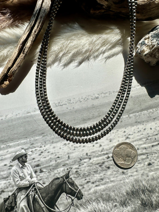 3mm Sterling Pearl Necklaces