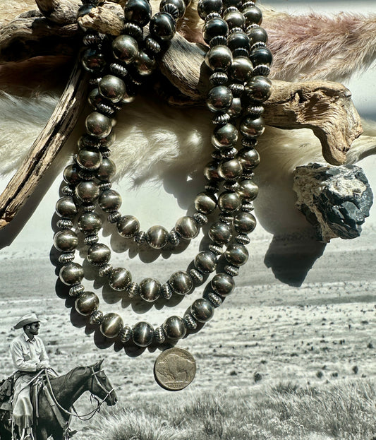 12mm Sterling Pearls & Pumpkin Pearls