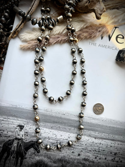 10mm 50" Rosary Pearl Necklace