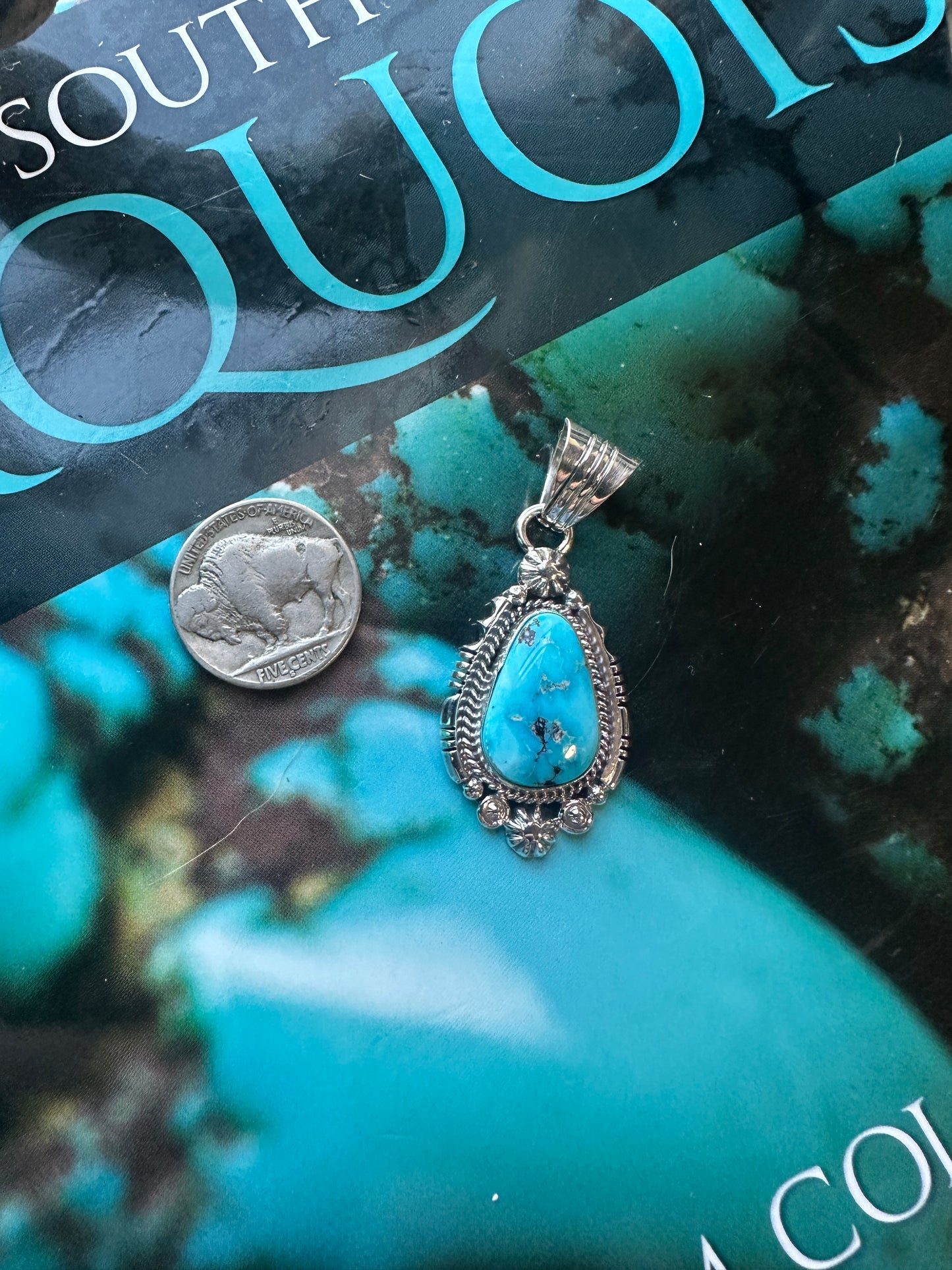 Daniel Benally Turquoise Pendant