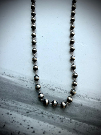 24" 6mm Pearl Rosary Necklace