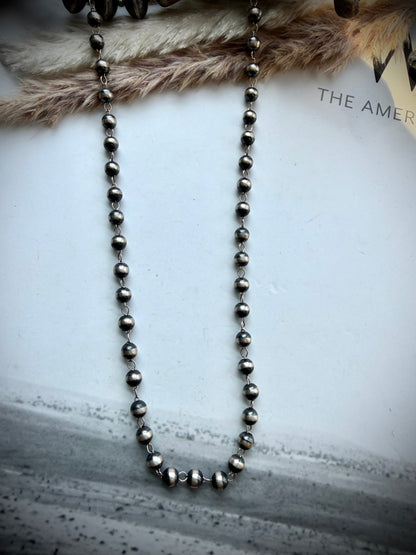 24" 6mm Pearl Rosary Necklace