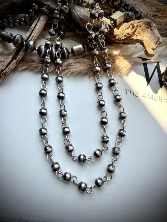 9mm 36" Rosary Pearl Necklace
