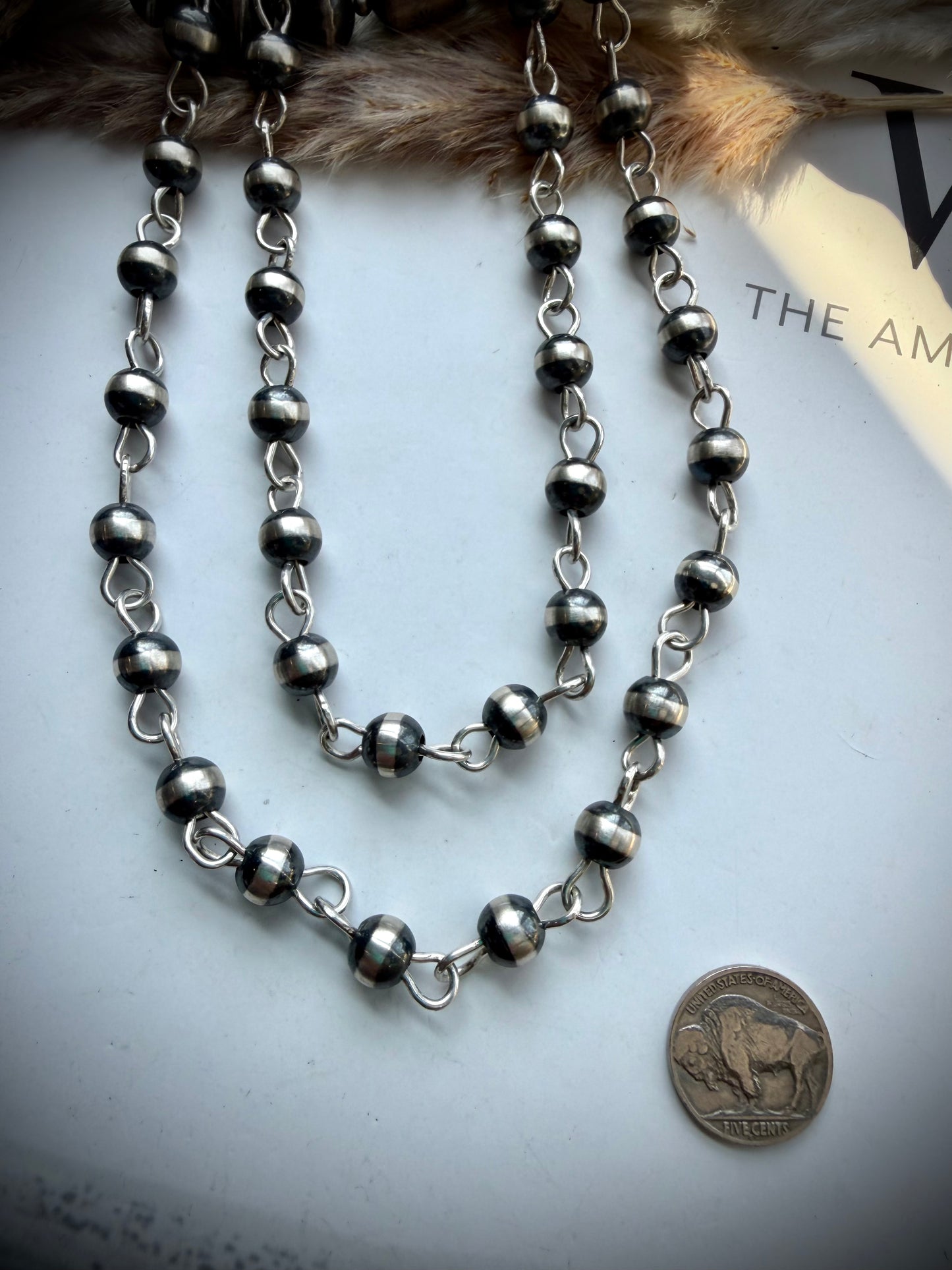 9mm 36" Rosary Pearl Necklace