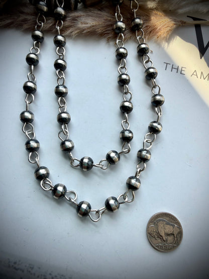 9mm 36" Rosary Pearl Necklace