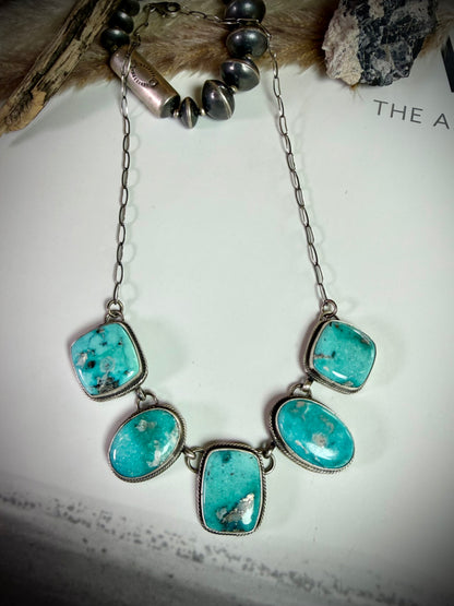15" Whitewater Turquoise Necklace