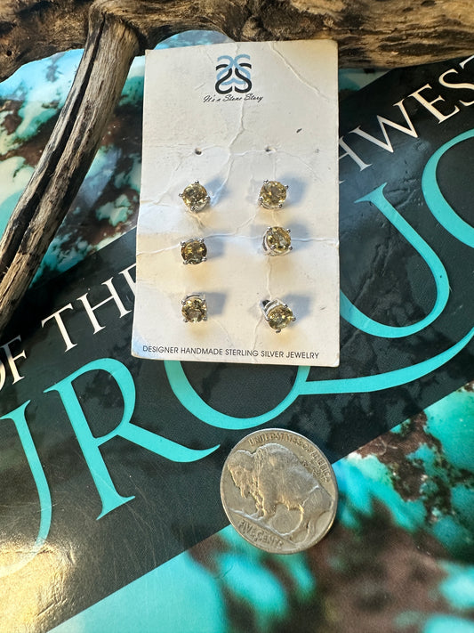 Citrine Studs