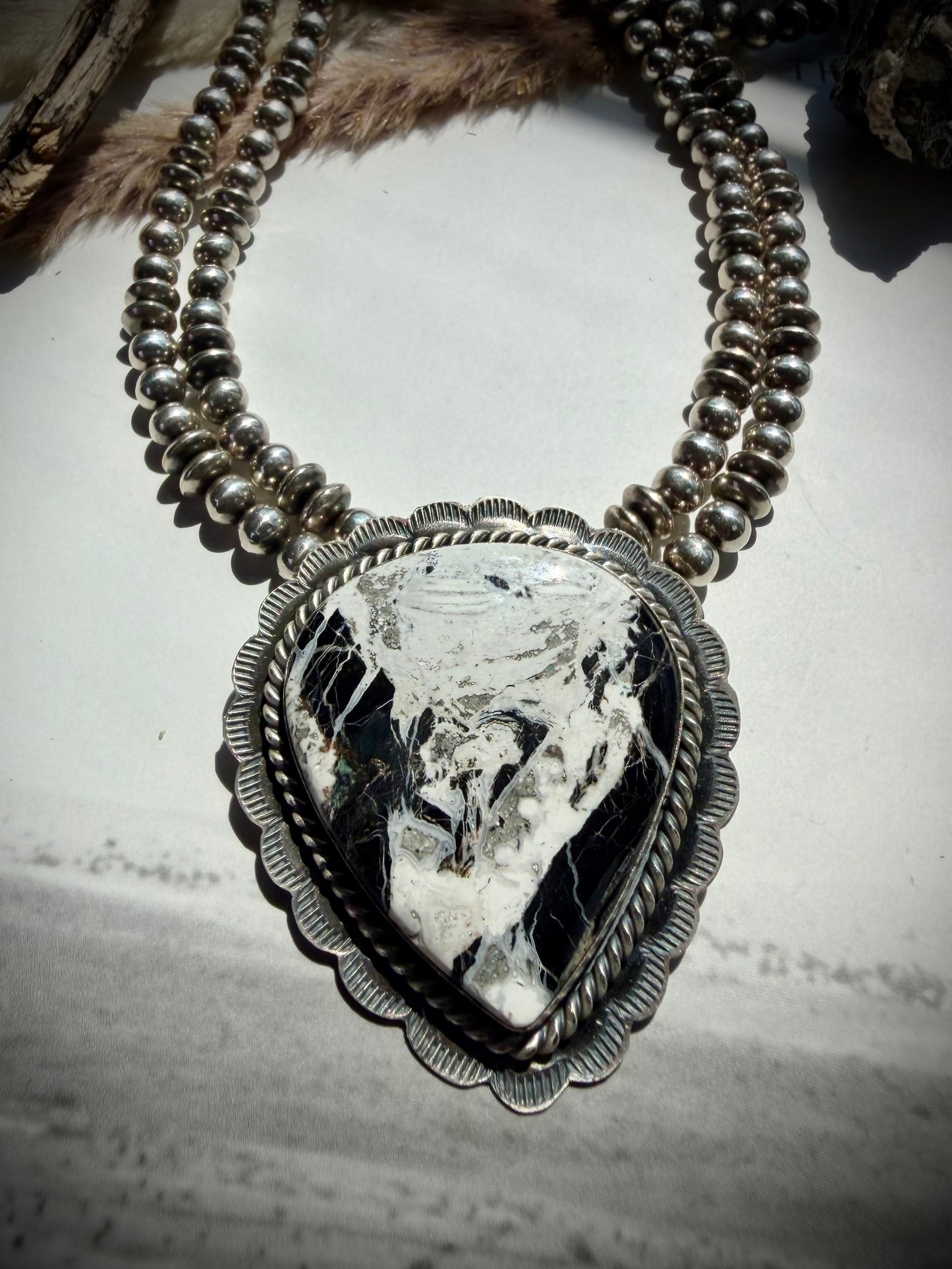 White Buffalo Princess Necklace