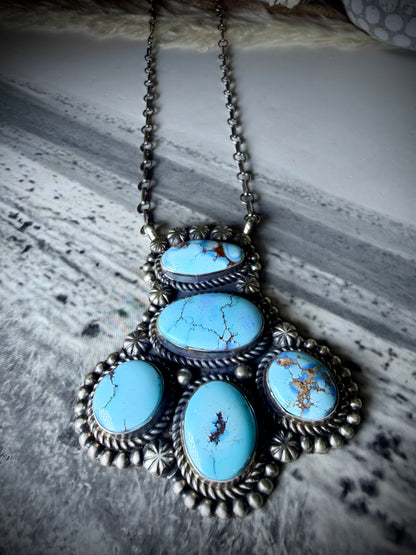 Golden Hills Pendant Necklace and Earring Set by Jeff James