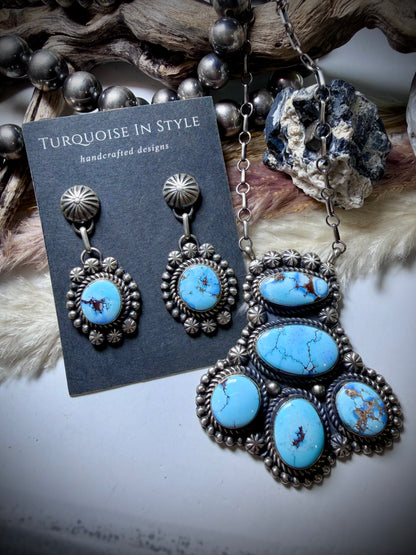 Golden Hills Pendant Necklace and Earring Set by Jeff James