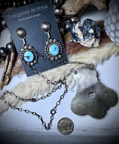 Golden Hills Pendant Necklace and Earring Set by Jeff James