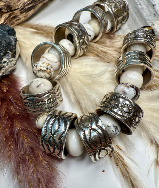 Chimney Butte Stamped Band Rings