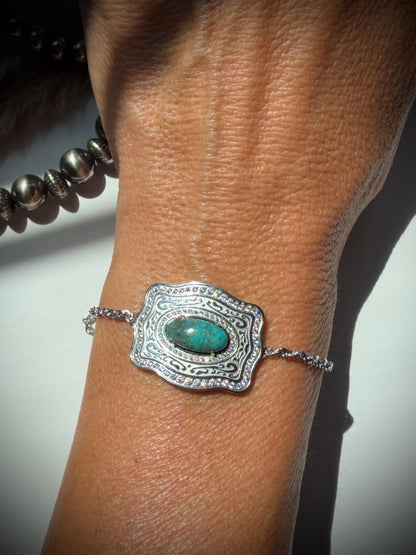 SpurWest Original Mini Buckle Bracelets- Silver Oasis