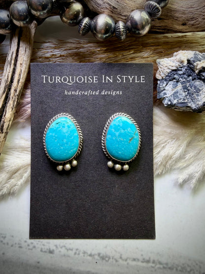 Whitewater Turquoise Studs