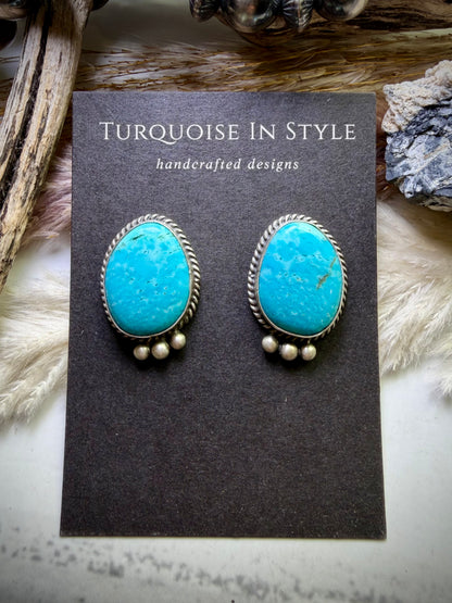 Whitewater Turquoise Studs